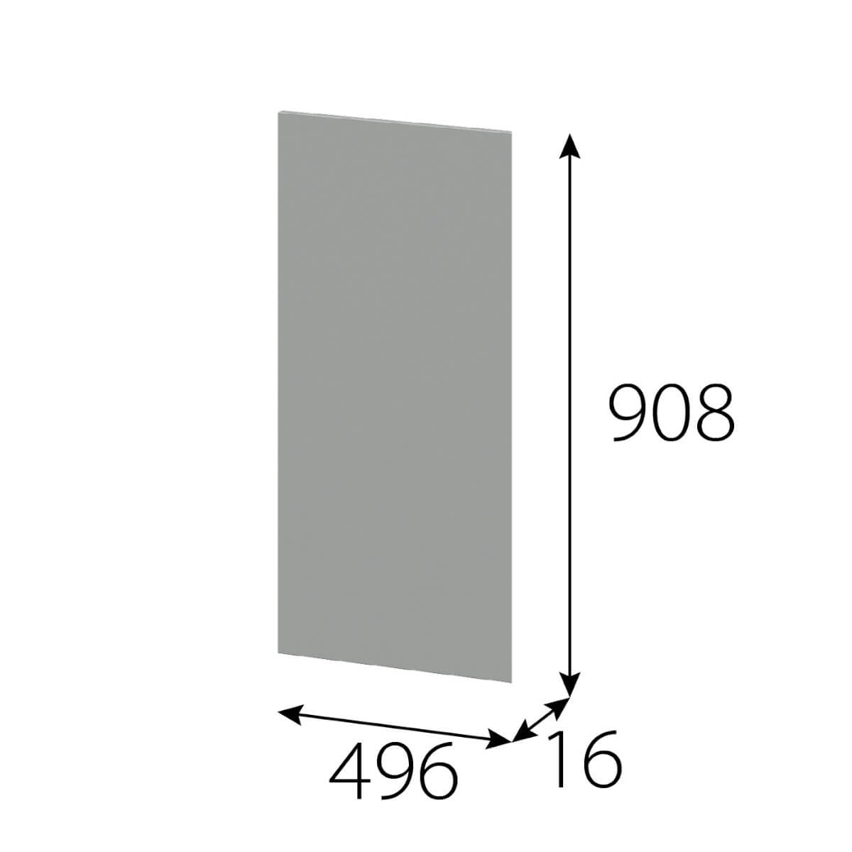 МС "Этна" Створка СГ 908х496 Софт Грей