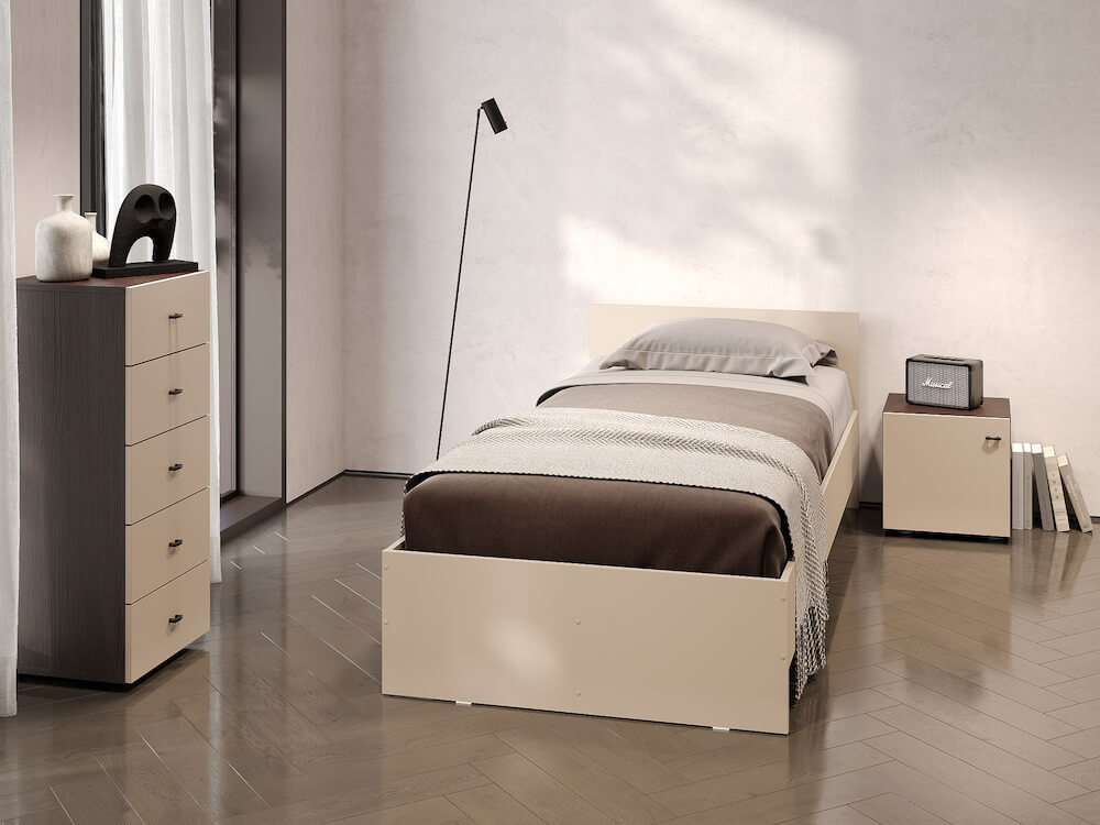 МС "Гиза" Кровать (0,9х2,0) (Меланж)