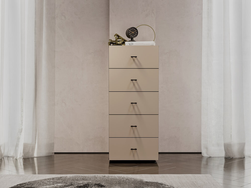 МС "Гиза" Комод (5 ящиков) (Дуб Венге/Меланж)