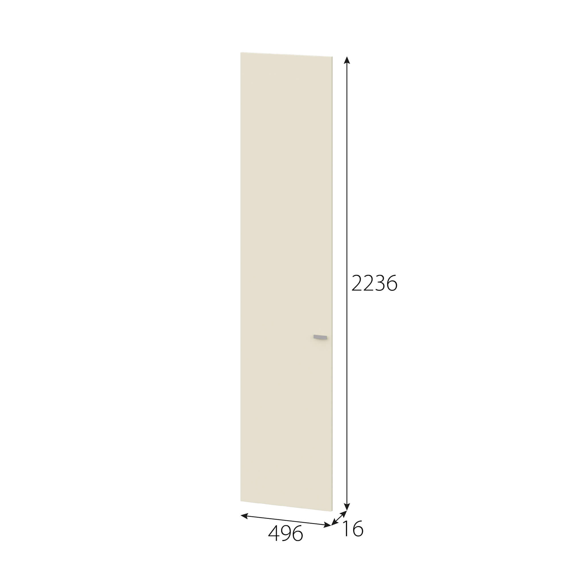 МС "Этна" Створка СГ 2236х496 Алебастр