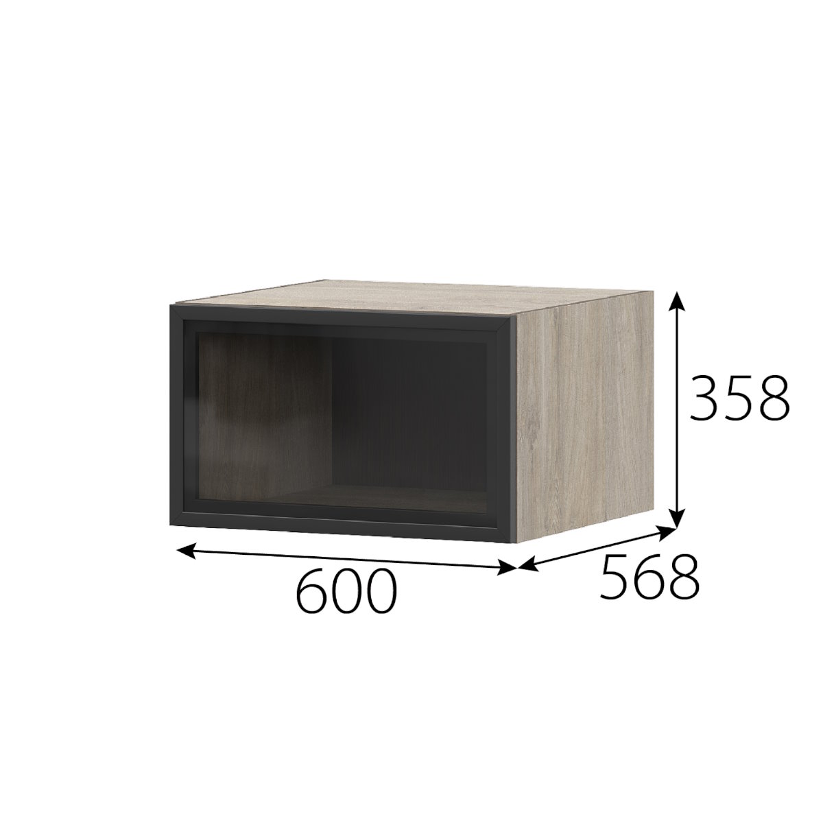 Шкаф 600 РМДФ "Этна" 6ап1я