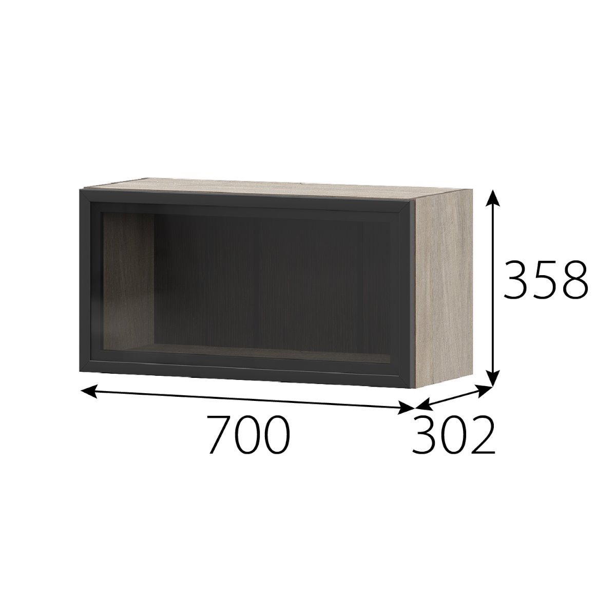 Шкаф 700 РМДФ "Этна" 7му1я