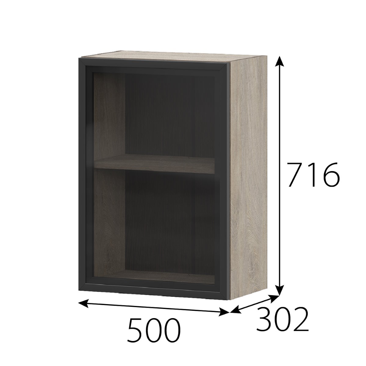 Шкаф 500 РМДФ "Этна" 5в1
