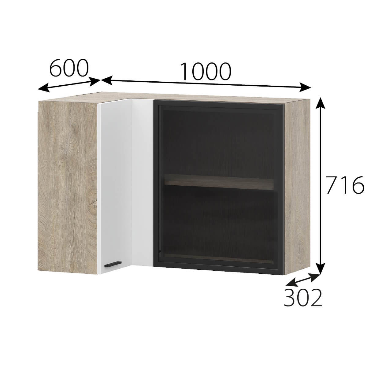 Шкаф 1000 РМДФ "Этна" 10ув2