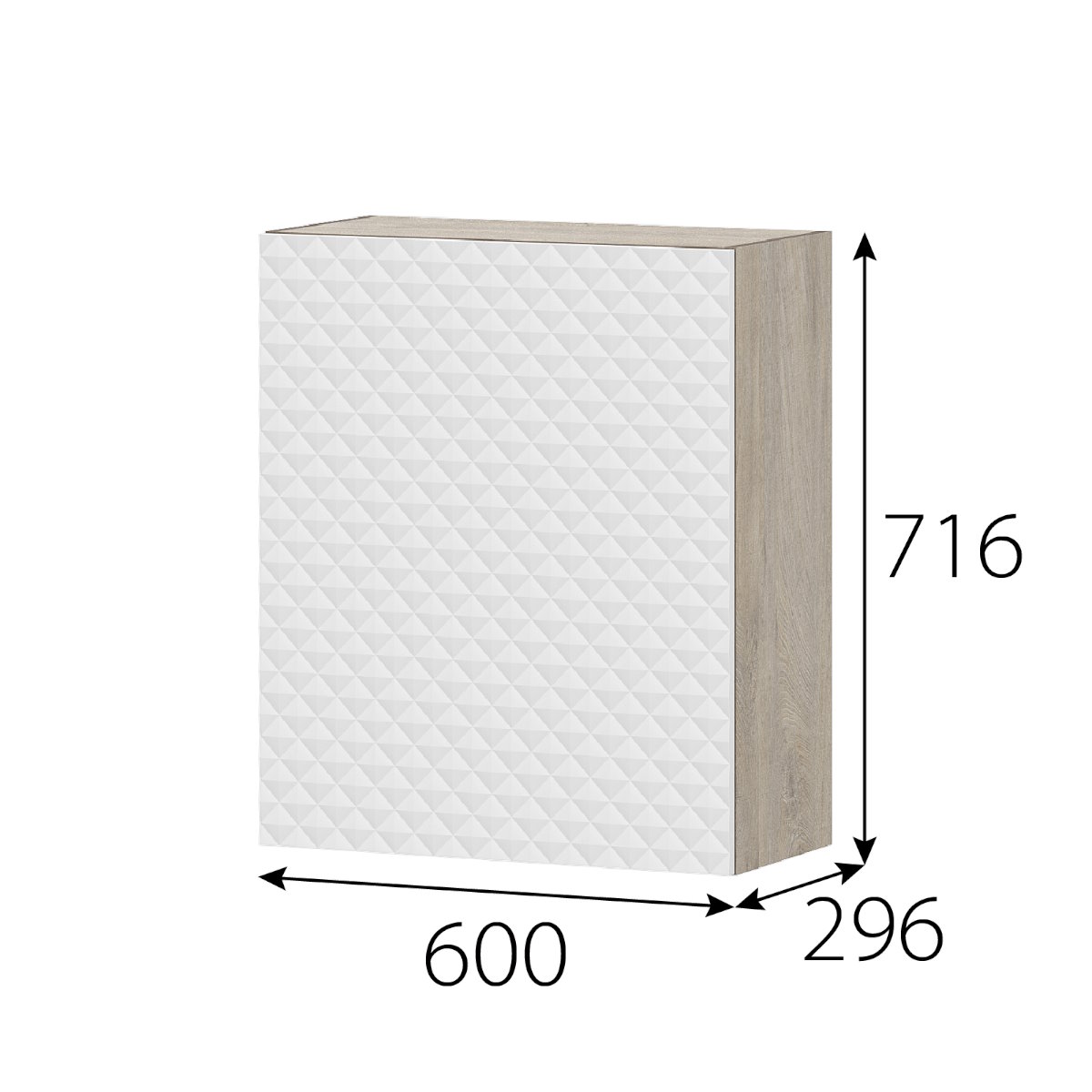 Шкаф 600 Гиза "Этна" 6в1