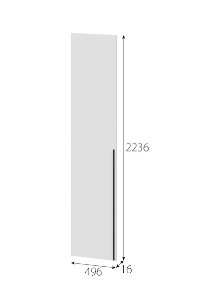 МС "Этна" Створка СГ 2236х496 Софт Вайт