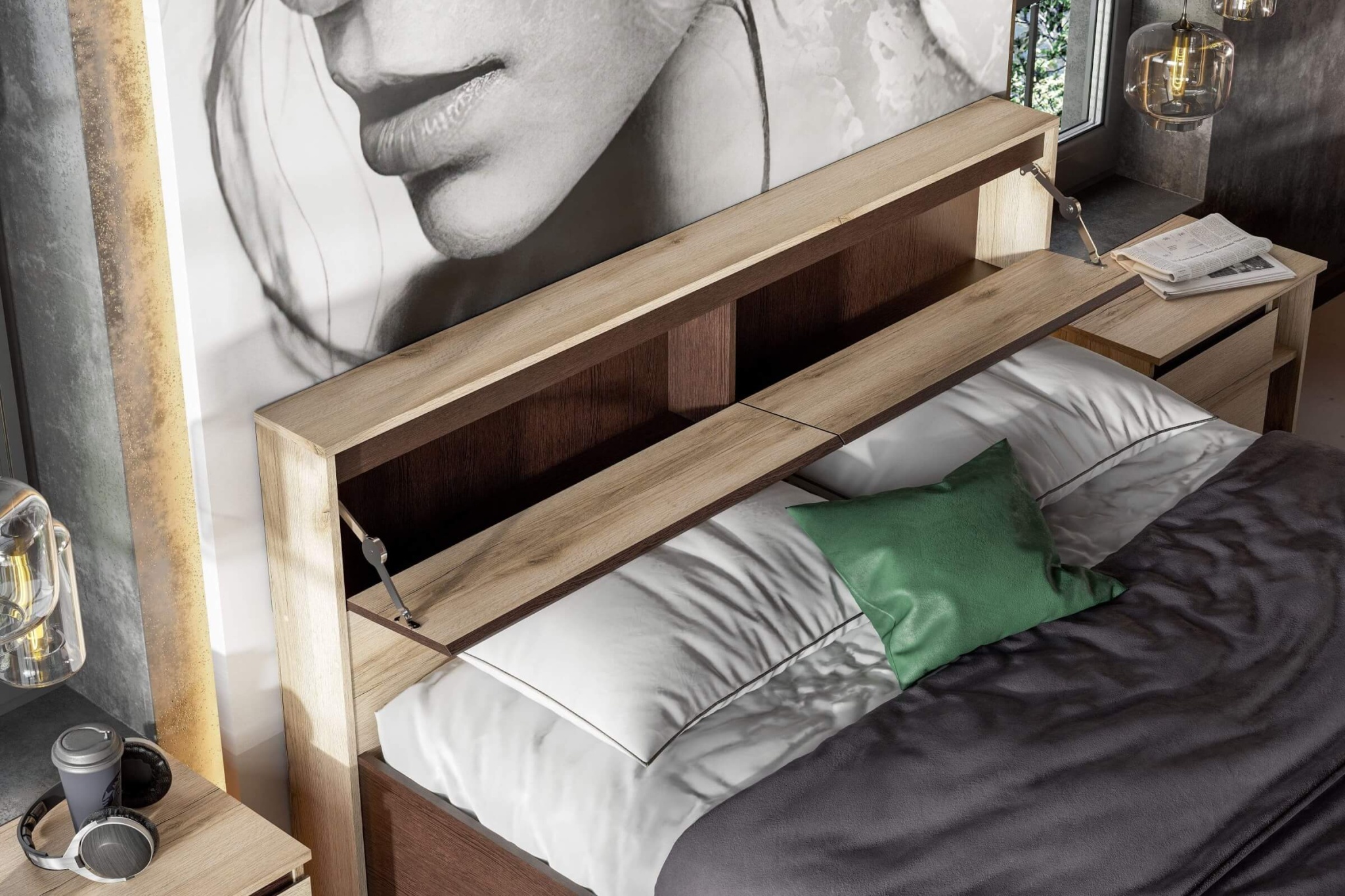 Кровать 1,6м "Берген" СТМ Кровать 1,6м "Берген" СТМ