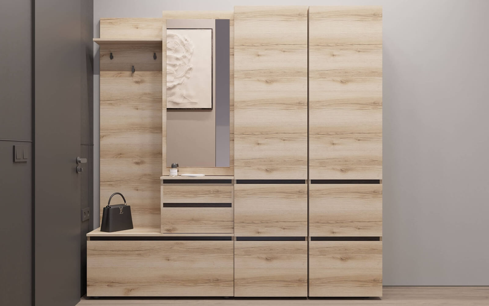 Модульная прихожая "Берген" СТМ Модульная прихожая "Берген" СТМ